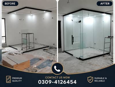 12mm Glass door Partition/glass partiton/Aluminum glass windows