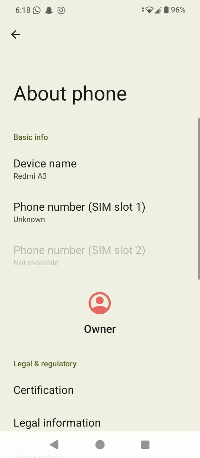 Redmi a3 6