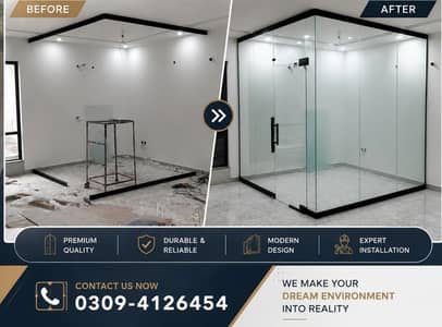 12mm(glass partition) installation 8mmshower kabin