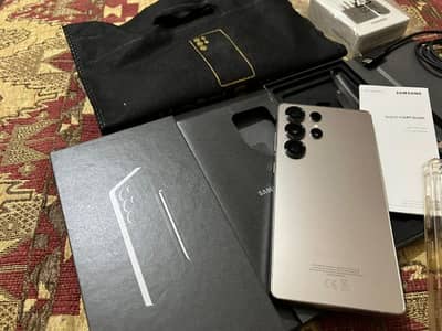 samsung S25 ultra 12 256 with box and charger