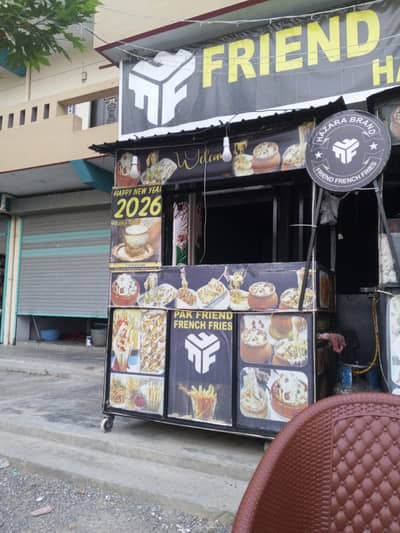 fast food stalls and cheers and tables complete Saman
