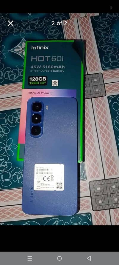 Infinix Hot 6i . . 6+6 128   no charjar full boks . 03139797231