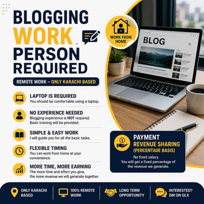 Blogging Work – Remote Opportunity
