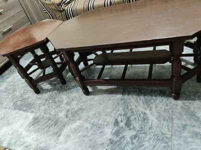 kicker wood centre table sofa side table