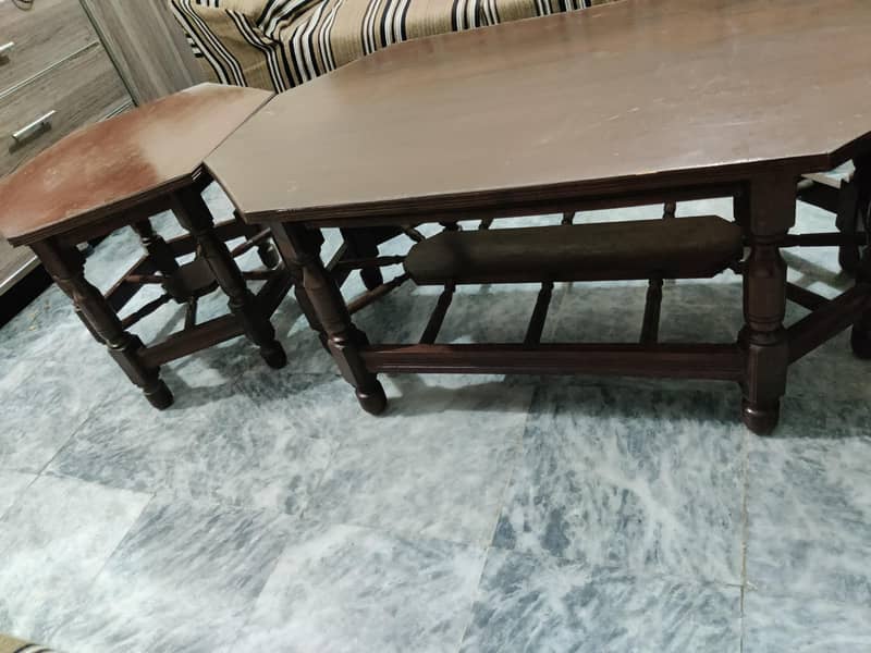 kicker wood centre table sofa side table 0