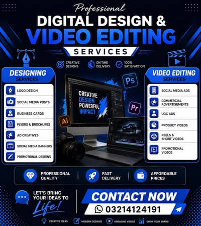Graphic Design & Video Editing Services | Logo, Ads & Social Media