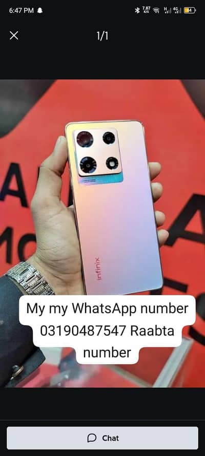 Infinix Note 30 Pro 16256 GB memory