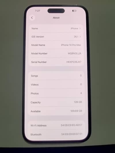 Apple iPhone 14 Pro Max 128 GB jv