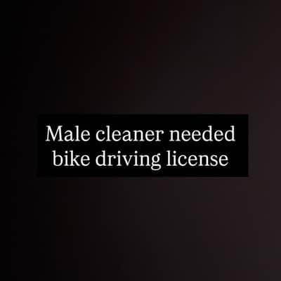 Male cleaner for Airbnb business