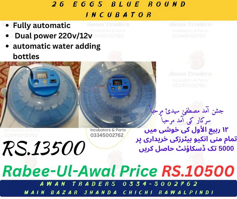 Rabee-ul-Awal discount upto Rs 5000 on incubators