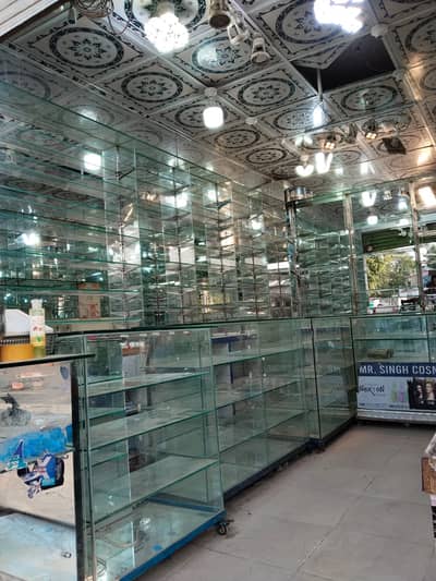 Glass Racks & Display Counters , Glass Display Shelves for Shops