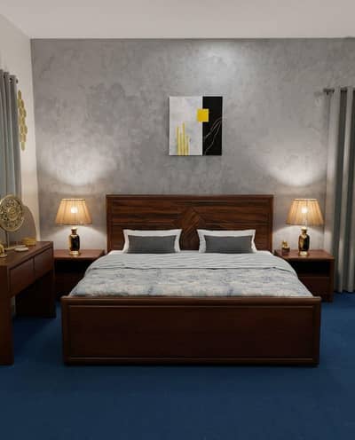 king size bed for sale. . without side tables