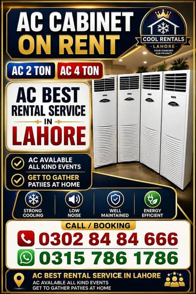 AC Rent / Ac Cabinet Rent / Ac Chiller Rent / Ac / Rental Ac Service