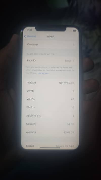 Apple iPhone X 64GB Non PTA JV