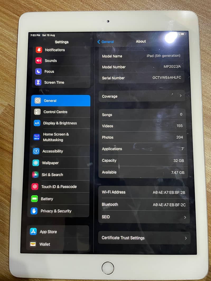 Apple ipadmini 5 generation 2