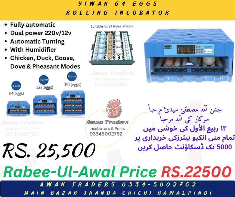 Rabee-ul-Awal discount upto Rs 5000 on HHD, WONEGG & YIWAN incubators — photo 10