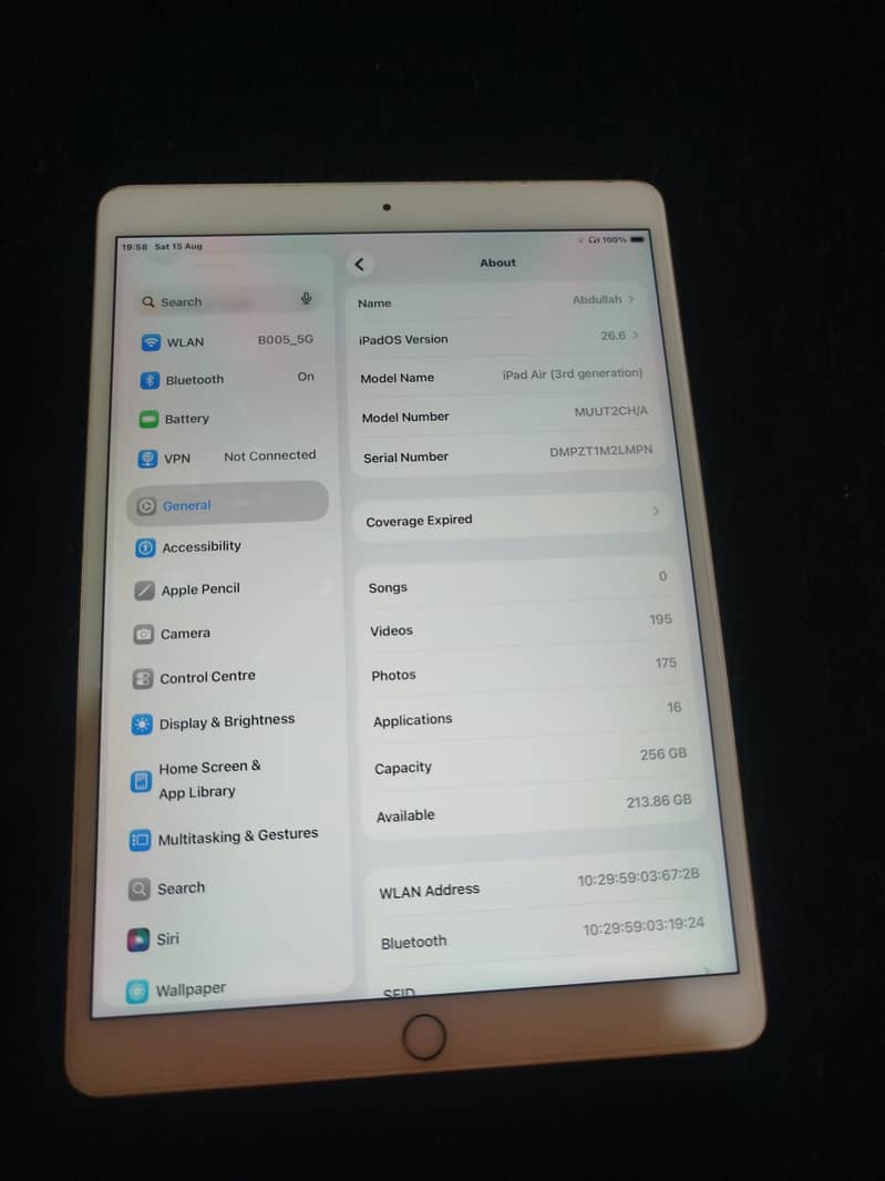 iPad air 3rd generation 0
