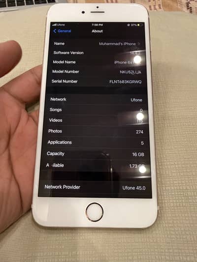 Apple iPhone 6S Plus 16Gb Rose gold colour