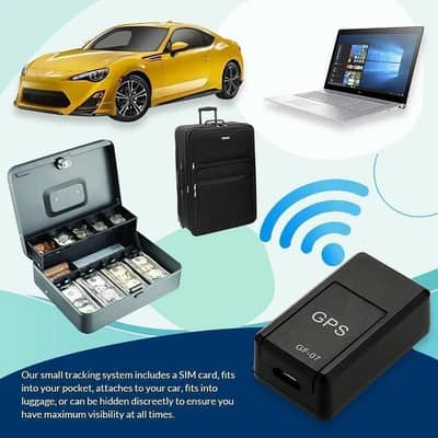 Premium GPS Tracker Black ABS Durable for Cars Luggage