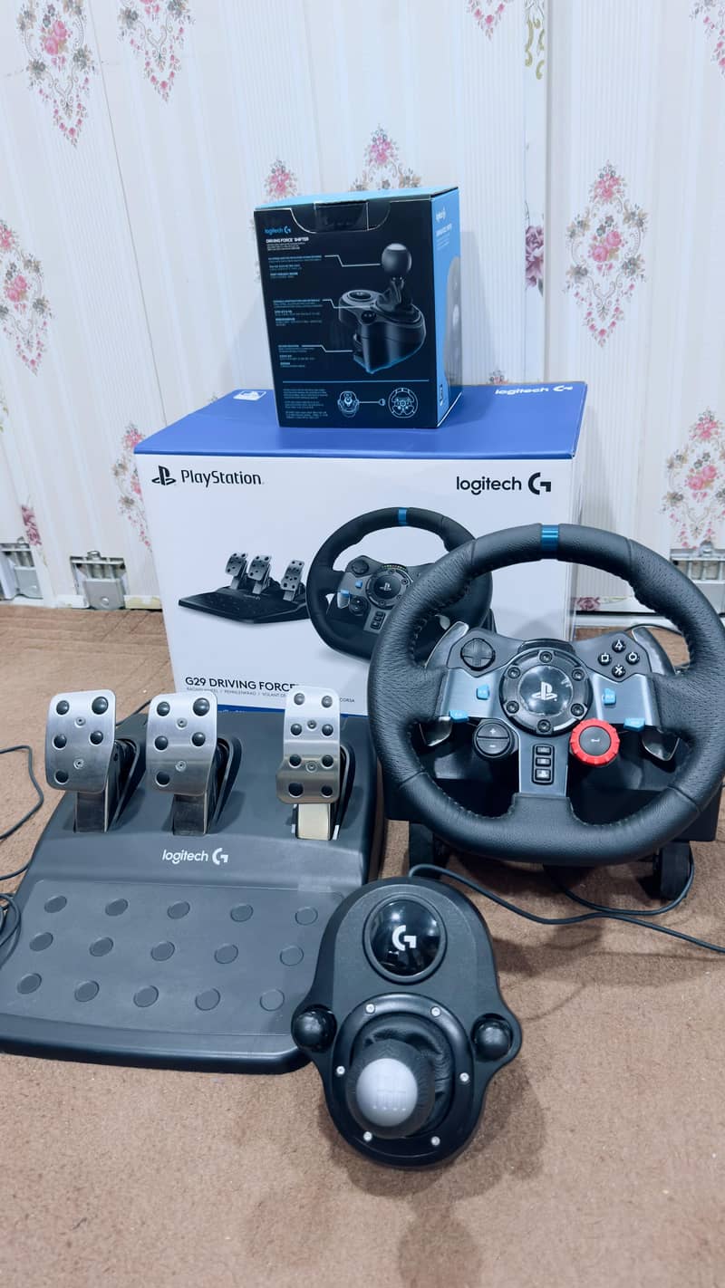 Logitech G29 Full Driving Setup – Complete Kit With Box 2