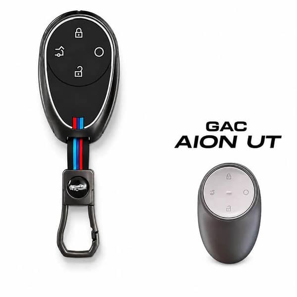 GAC AION UT Metal Key Cover With Keychain | Premium Car Remote Protector