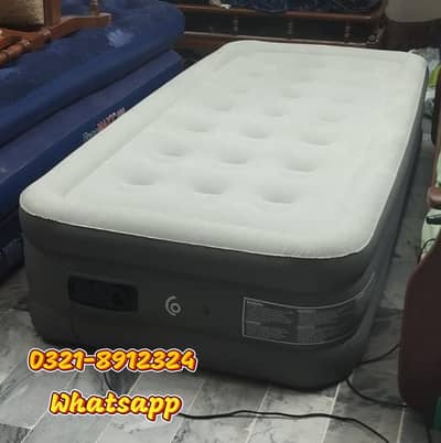 Single Size Air Bed / Inflatable Mattress 75''x40''x16' Built-in Pump