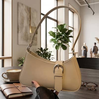 Women's Rexine Plain Shoulder Bag