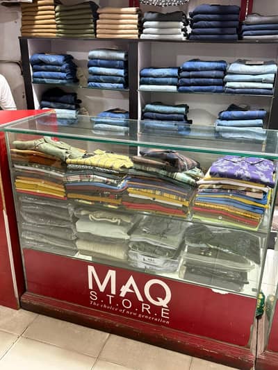 3 Glass Display Counters / Shop Showcase Racks for Sale