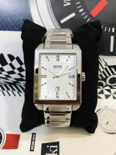 HUGO BOSS-TANK SHAPE-ORIGINAL & NEW WATCH-SEIKO CASIO CITIZEN FOSSIL