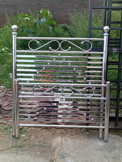 Single Bed New stainless steel Double Bed//Steel Furniture//Bed Set//