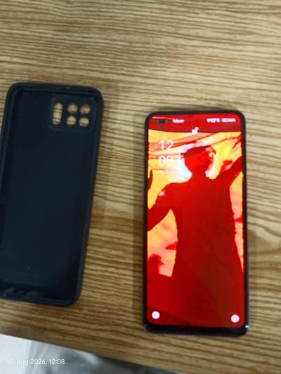 Oppo f17 pro 10/9.8/128 with box and cable.