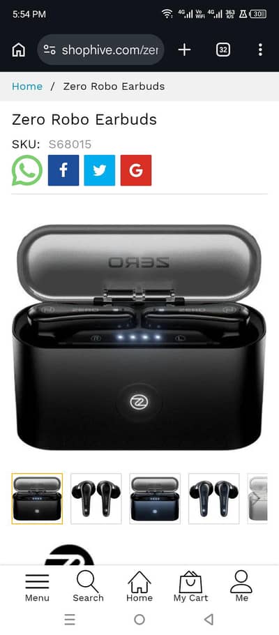 Zero Robo Earbuds box pack