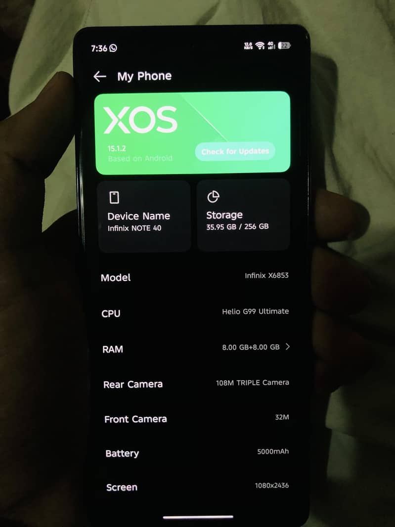 Infinix Note 40 7