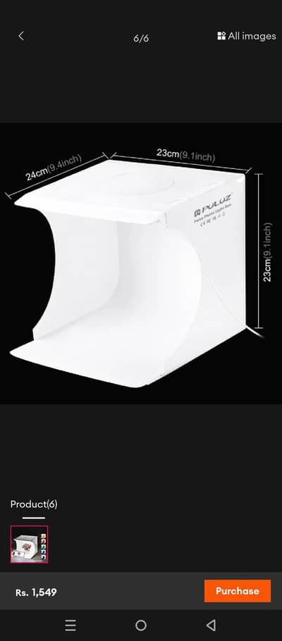 LED PHOTO SHOOTING BOX