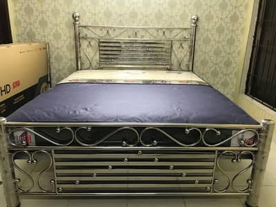 Double Bed//New stainless steel double bed//steel Single bed//Bed Set/