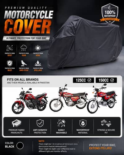 Premium Waterproof Motorcycle Bike Cover – 