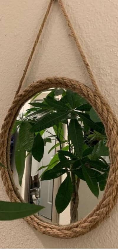 Rope mirrors,stylish mirrors,wall mounted rope mirrors,office mirrors