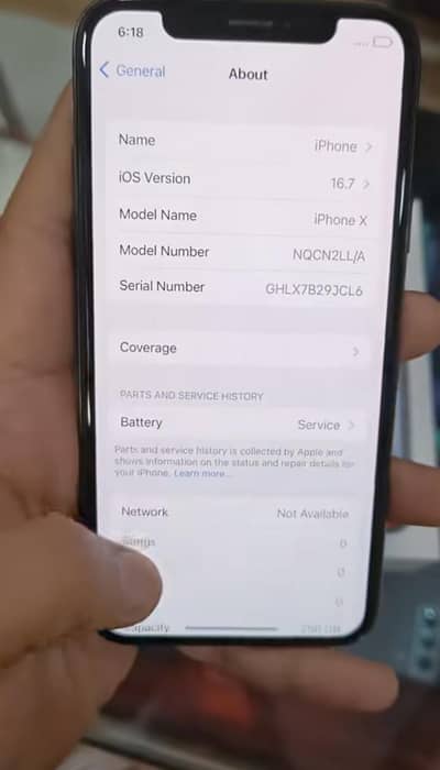 Apple iPhone X256 GB PTA approved