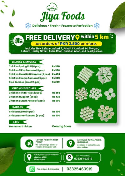 Homemade Frozen Food | Jiya Foods