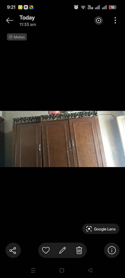 Wood Almari 3 doors