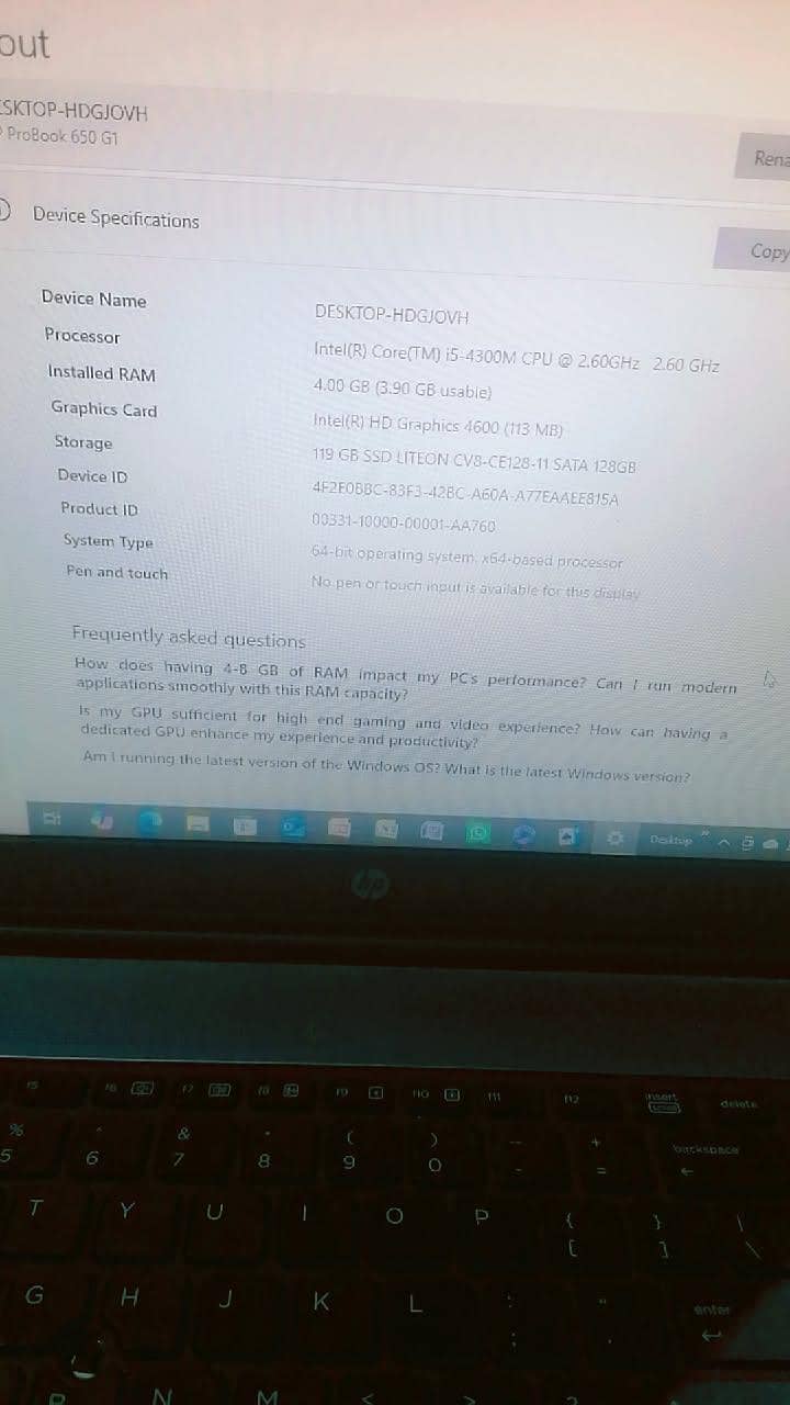 HP corei5vpro 3