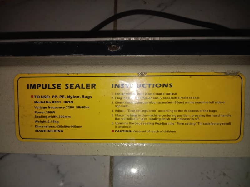 IMPULSE SEALER 1