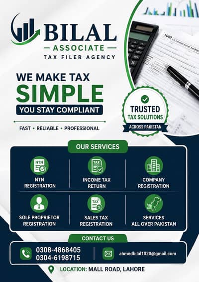 Income tax return NNT Company Registration Sole propertier reg