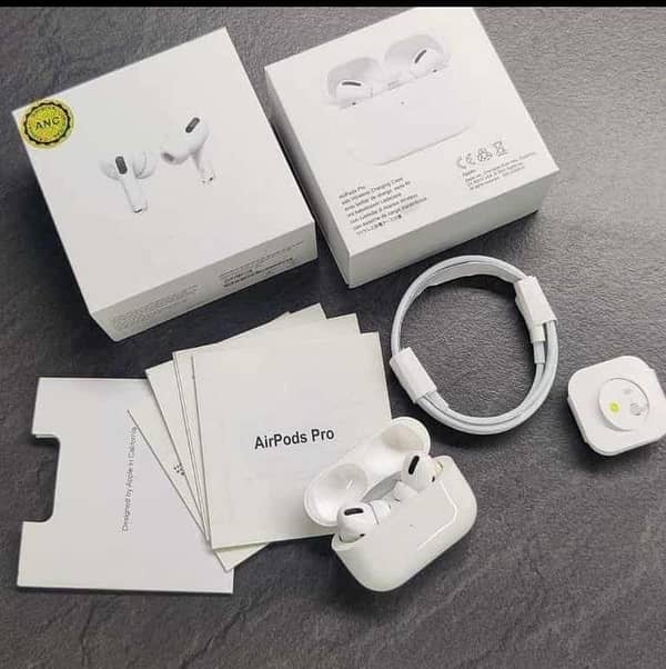 100% ANC AirPods Pro 2 white All functions 100% working Earbuds with Box and all accessories