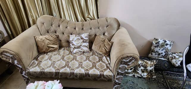 7 sitter sofa set camel colour