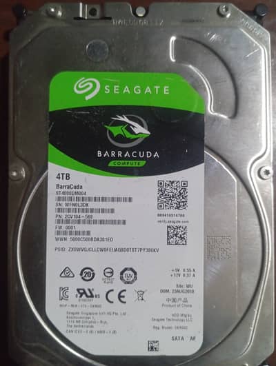 4TB seagate harddiss