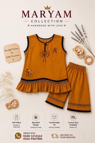 Maryam Collection | Handmade Kids Dress