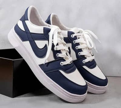 Men's Blue & White Sneakers | Stylish Casual Shoes | New
