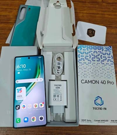 Tecno CAMON 40 Pro 8 GB ram 256 GB storage 03257452808/