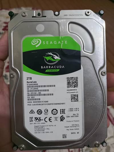 2TB hard drive with 100% health
